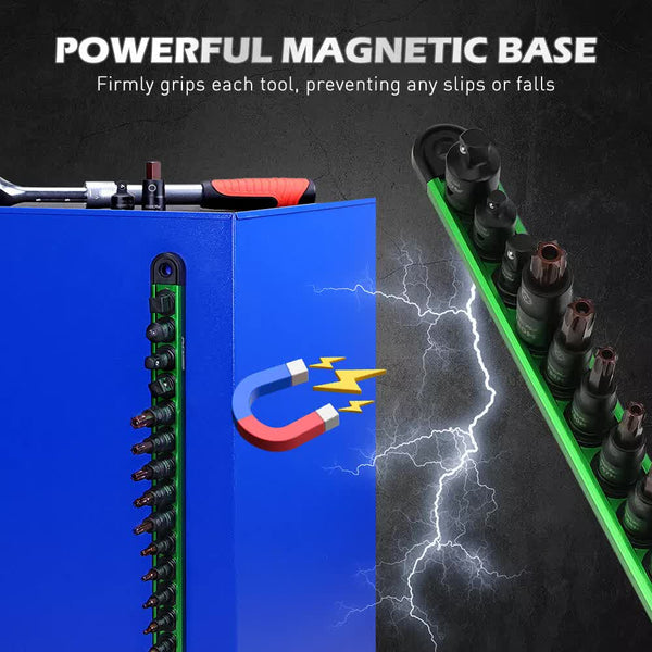 16 Piece Torx Star Bit Socket Set Magnetic Rail Organizer T8 T60 Adapters Sockets & Socket Sets