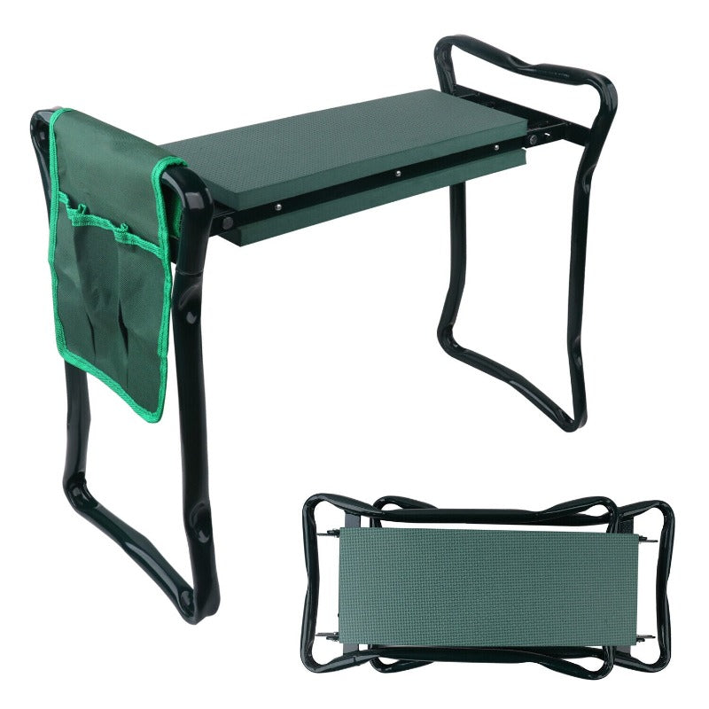 Horusdy Garden Kneeler Bench Foldable Stool Soft Pad Seat With Tool Pouch Garden Kneelers & Seats