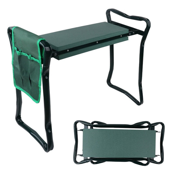 Horusdy Garden Kneeler Bench Foldable Stool Soft Pad Seat With Tool Pouch Garden Kneelers & Seats