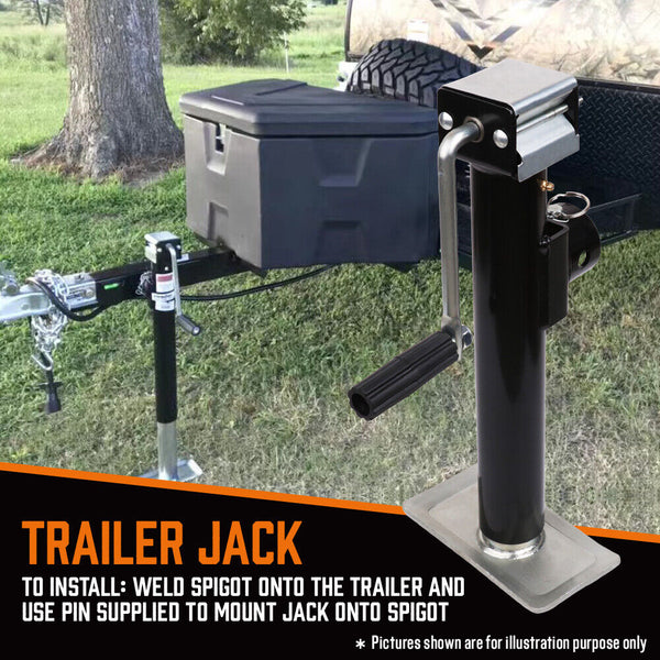 2X Trailer Canopy Jack Stand 2267Kg/ 5000Lbs Heavy Duty Weld Bracket Jacks & Jack Stands