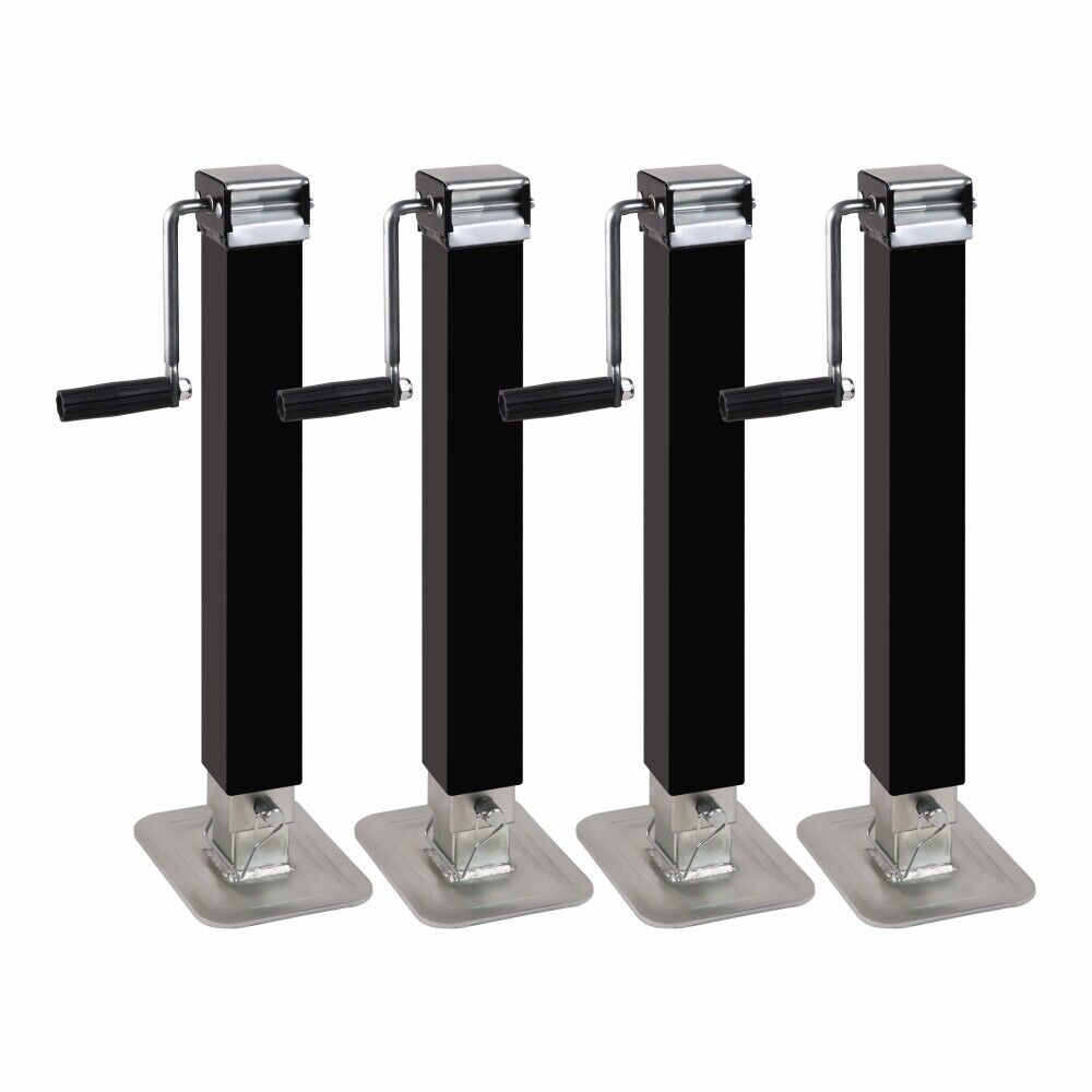 4X Trailer Canopy Jack Leg Stand Heavy Duty 3175Kg 7000Lbs Side Handle Trailer Parts