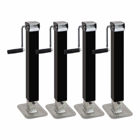 4X Trailer Canopy Jack Leg Stand Heavy Duty 3175Kg 7000Lbs Side Handle Trailer Parts