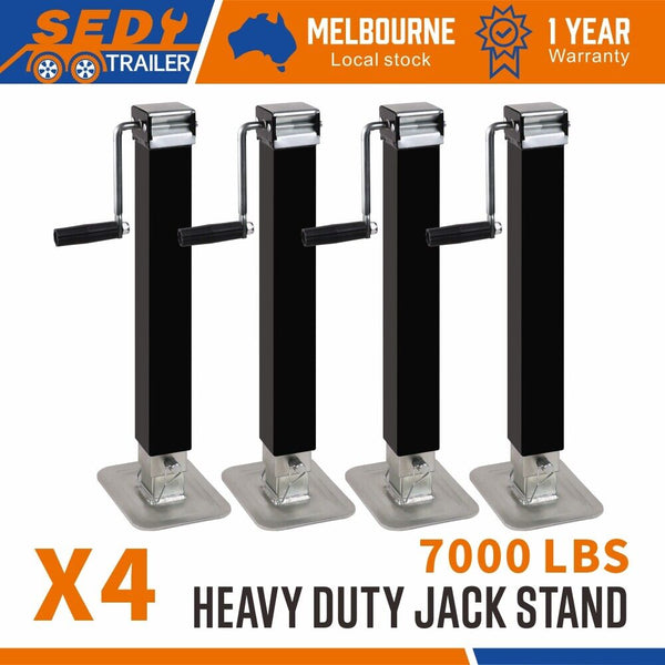4X Trailer Canopy Jack Leg Stand Heavy Duty 3175Kg 7000Lbs Side Handle Trailer Parts