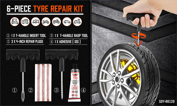 2Packs X 6Pcs Tyre Repair Kit Tire Puncture Emergency Tools Set Motorcycle Bike Car Au Other Repair Kits & Tools