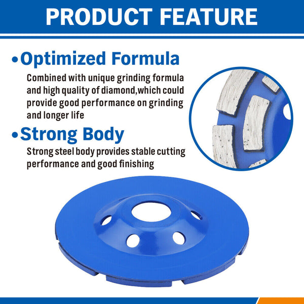 4.5Inch Diamond Segment Grinding Concrete Cup Wheel Disc Granite Stone 115Mm Grinder Discs