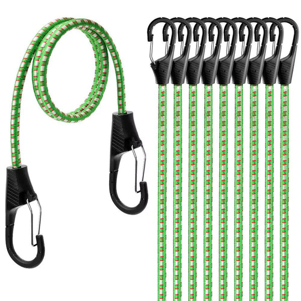 10 Piece Cords With Hook 40Inch Outdoor Elastic Straps Luggage Other Hand Tools