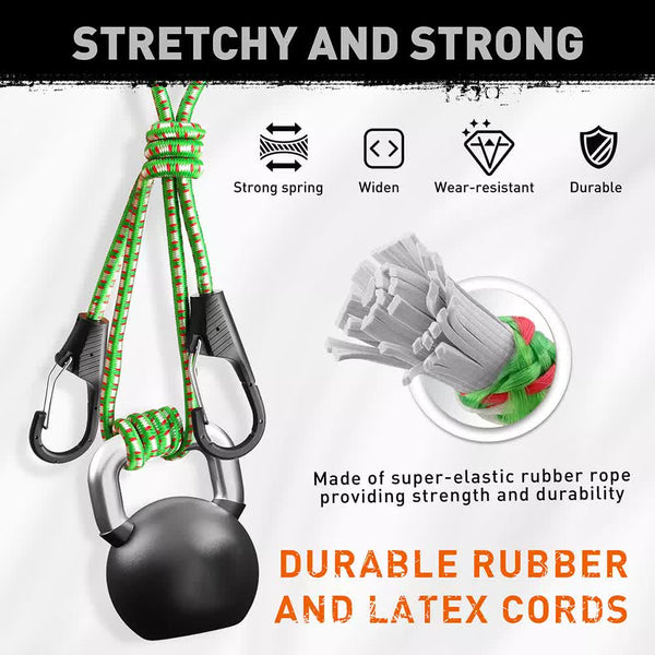 10 Piece Cords With Hook 40Inch Outdoor Elastic Straps Luggage Other Hand Tools