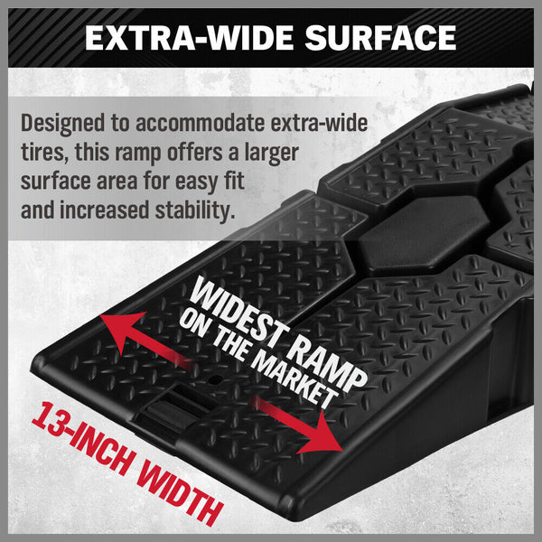 Sedy 2Pcs Ton Heavy Duty Car Ramps 17Cm Rise Antiskid Vehicle Service Au Driveway Ramps