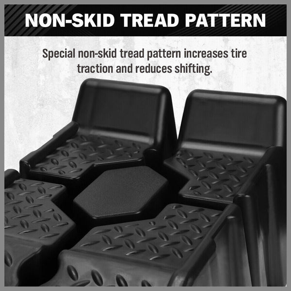 Sedy 2Pcs Ton Heavy Duty Car Ramps 17Cm Rise Antiskid Vehicle Service Au Driveway Ramps