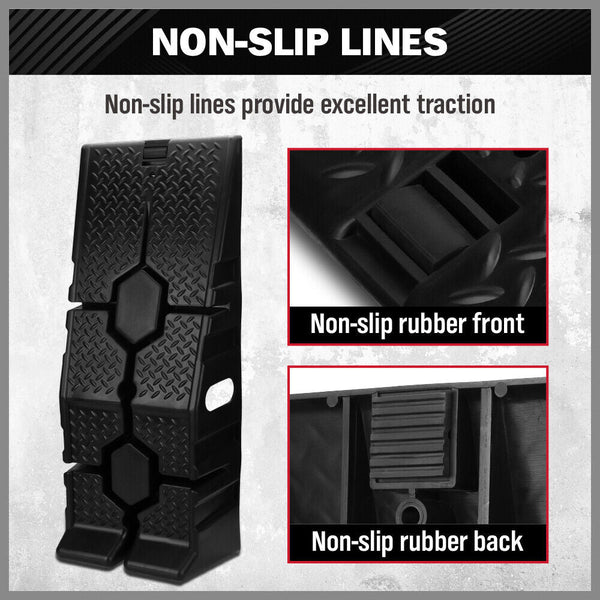 Sedy 2Pcs Ton Heavy Duty Car Ramps 17Cm Rise Antiskid Vehicle Service Au Driveway Ramps