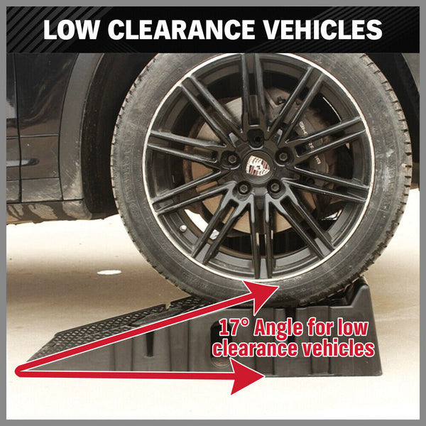 Sedy 2Pcs Ton Heavy Duty Car Ramps 17Cm Rise Antiskid Vehicle Service Au Driveway Ramps