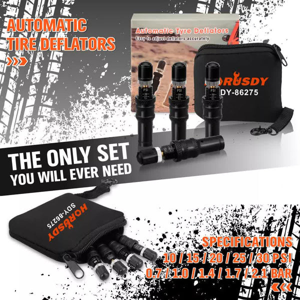 4Pcs Tyre Air Tire Valve Core Tool 10~30 Psi Portable 4X4 Au Deflators