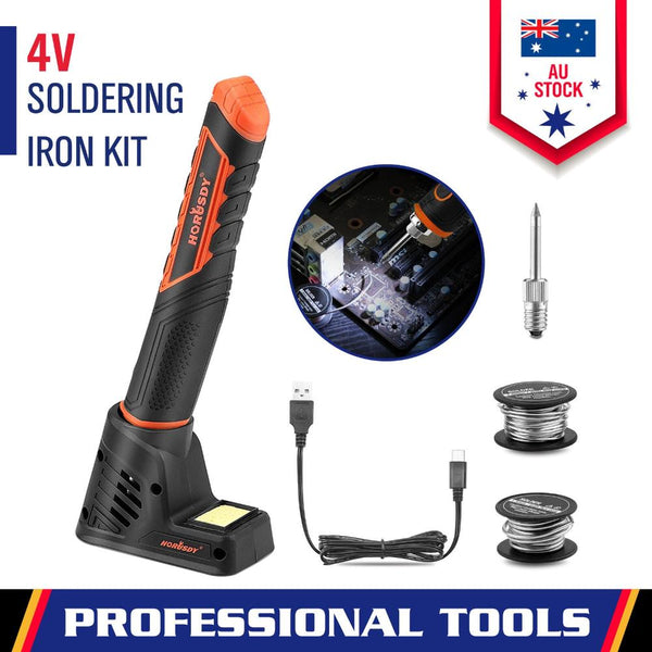 Horusdy 8W 4V Max Cordless Soldering Iron Rechargeable With Lithium Ion Battery Welding & Soldering Tools
