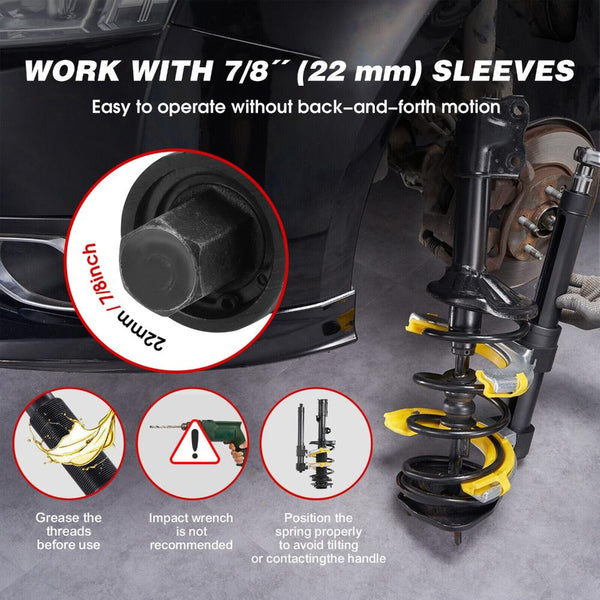 Horusdy 4500Kg Macpherson Strut Coil Spring Compressor Dumper Extractor Tool Other Automotive Hand Tools