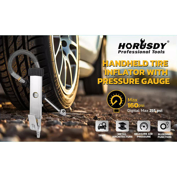 3In1 255Psi Tyre Inflator Car Motorcycle Air Tire Pressure Gauge Hose Pump Au Deflators