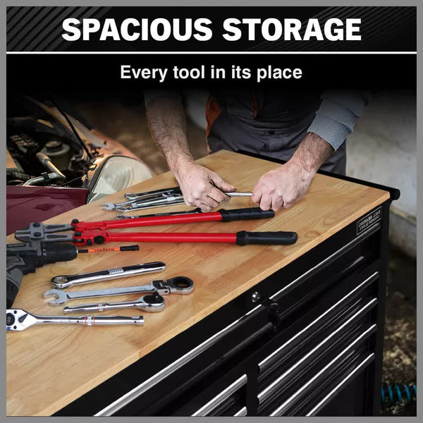 Tool Cabinets & Cupboards Horusdy 9 Drawer Tool Box Chest Cabinet Trolley Garage Storage Toolbox Black