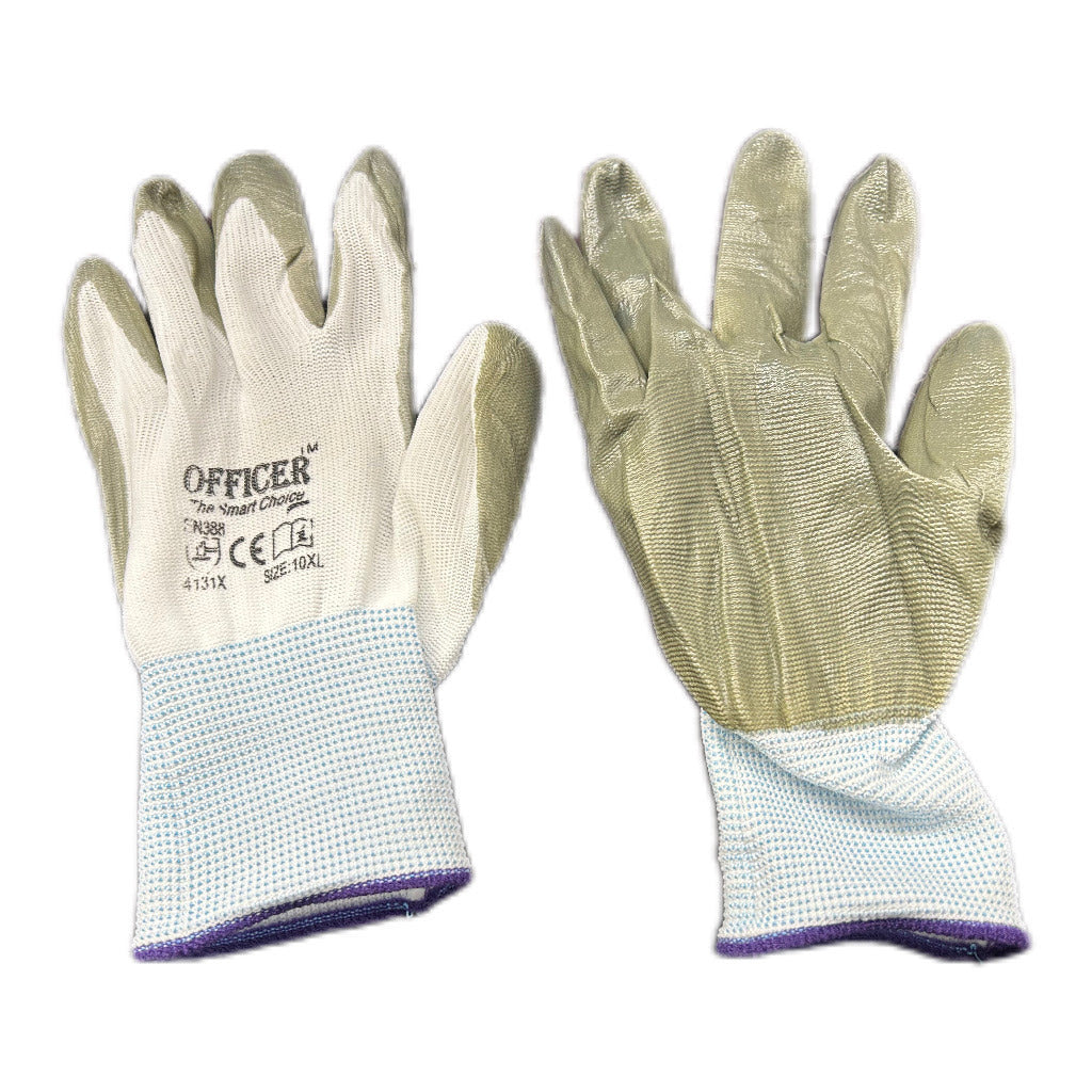 Sedy 12Pairs Cotton Gloves Work Safety Thick Heavy Seamless Duty Warehouse Work Gloves