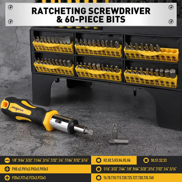140Pcs Magnetic Screwdriver Set Hex Key Magnetizer Demagnetizer Precision Screwdrivers