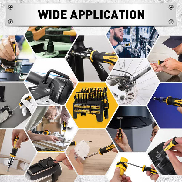 140Pcs Magnetic Screwdriver Set Hex Key Magnetizer Demagnetizer Precision Screwdrivers