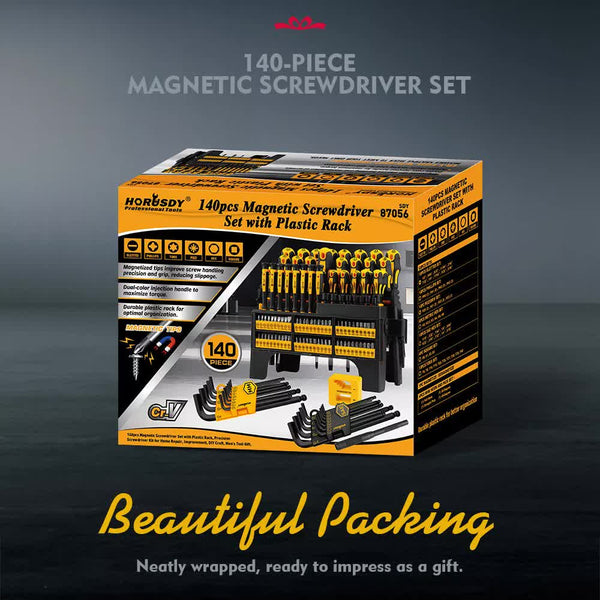 140Pcs Magnetic Screwdriver Set Hex Key Magnetizer Demagnetizer Precision Screwdrivers