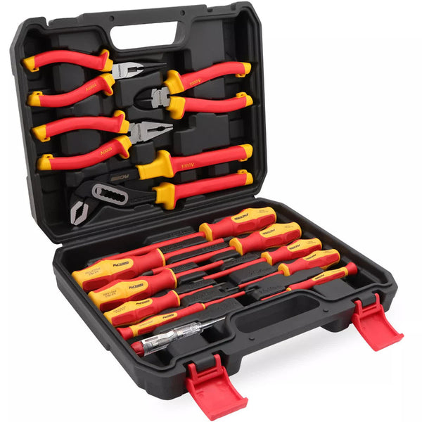 Magnetic Insulated Screwdriver Pliers Set 1000V Electrical Tool Hose Pinch Box Screwdrivers