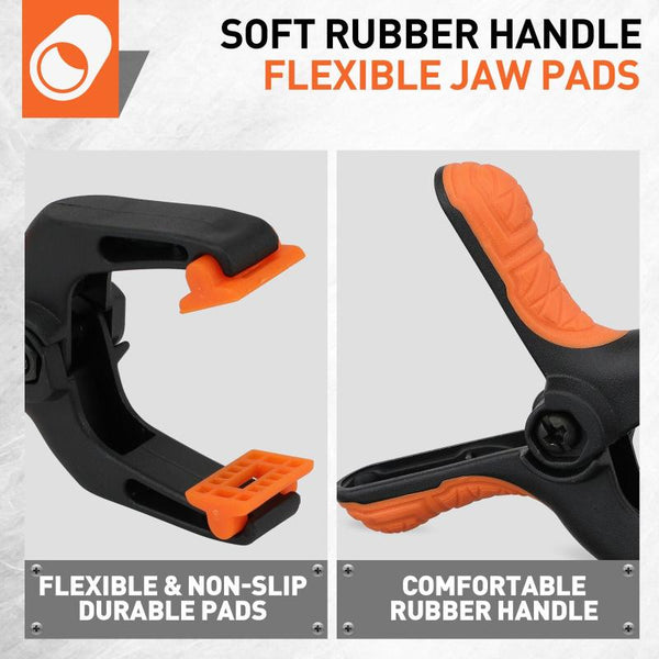 16Pcs 3" Spring Clamps Plastic Gluing Clamping Securing Diy Photography Clamps & Vices