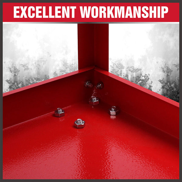 Sedy Blue 3 Tier Tool Cart Trolley Toolbox Workshop Garage Storage 150Kg Organizer Tool Boxes