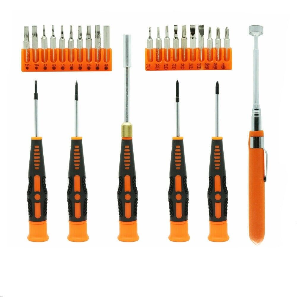 Horusdy 26Pc Precision Screwdriver Set Magnetic Pickup Hex Torx Philip Flat Bits Drive Screwdrivers & Nutdrivers