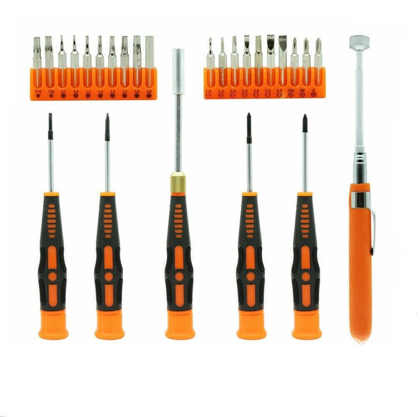 Horusdy 26Pc Precision Screwdriver Set Magnetic Pickup Hex Torx Philip Flat Bits Drive Screwdrivers & Nutdrivers