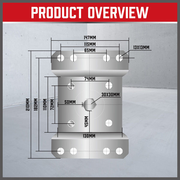 Trailer Canopy Jack Leg Stand Heavy Duty 2267Kg/5000Lbs Side Handle Trailer Parts
