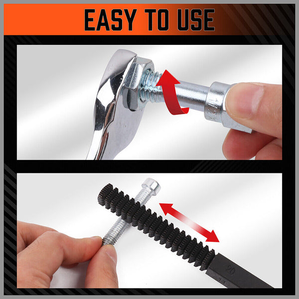 Hand Tool Accessories Horusdy 48 Pieces Sae And Metric Thread Restorer Kit Fractional