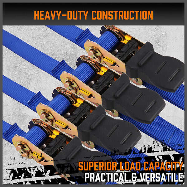Sedy 10Pcs Ratchet Tie Down Straps 997Kg 4.5M Trucks Trailer Azstainless Steel Tie Downs & Straps