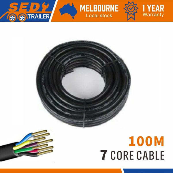 Sedy 7 Core Wire Cable 100M Trailer Automotive Boat Caravan Truck Coil V90 Pvc Caravan Parts Accessories