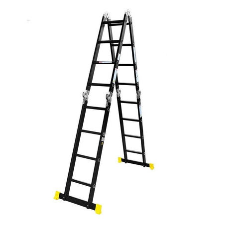 Horusdy 4.7M Multi Purpose Ladder Aluminium Folding Platform Extension Step Non Slip Au Ladders