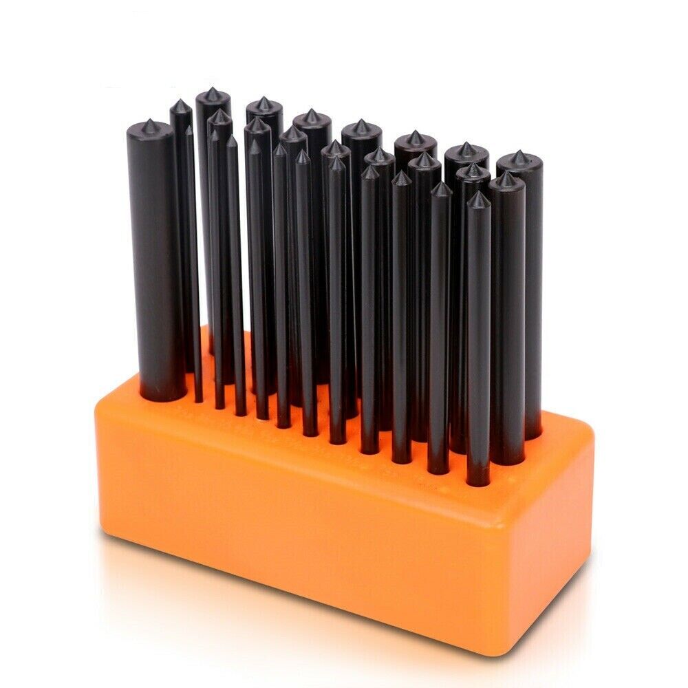 Sedy 28X Center Transfer Punches Set Machinists Tool Stand Heat Treated Steel Other Metalworking Supplies