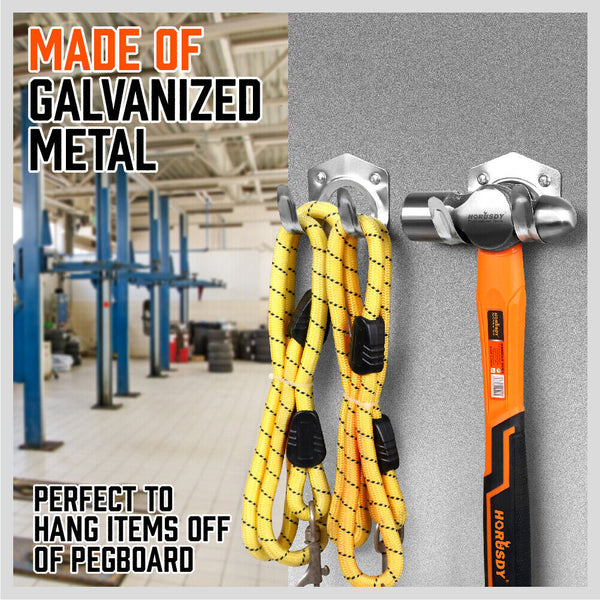 Horusdy Spring Grip Mop & Broom Holder Wall Mounted Garden Tools Storage Clip Tool Shelving & Racking Systems