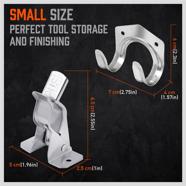 Horusdy Spring Grip Mop & Broom Holder Wall Mounted Garden Tools Storage Clip Tool Shelving & Racking Systems