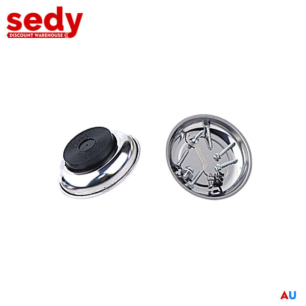 Sedy 5Pcs 4 1/4 Inch Magnetic Tray Stainless Steel Bowl Screws Nuts Bolts Collector Holder Other Tool Storage