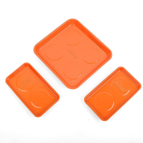 Horusdy 3Pcs Magnetic Parts Tray Set Small Tool Organization Non Slip Other Hand Tools
