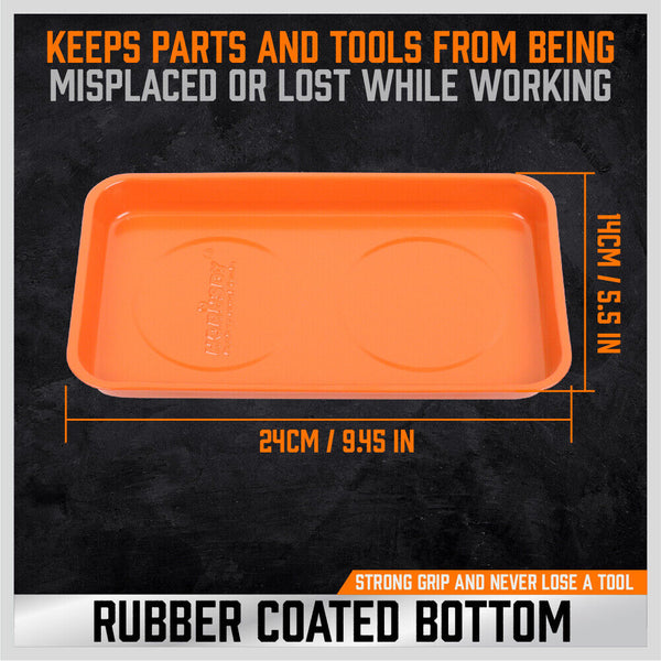 Horusdy 3Pcs Magnetic Parts Tray Set Small Tool Organization Non Slip Other Hand Tools