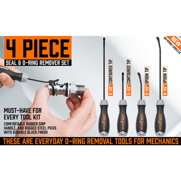 4Pc Seal & O Ring Removal Set Spoon Tip Removing Heavy Grip Handle Auto Tools Other Hand Tools