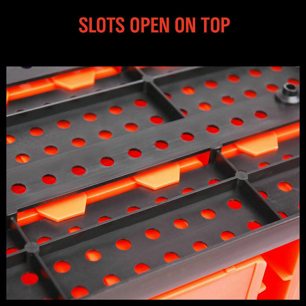 Sedy 30 Bins Tool Storage Wall Mounted Organiser Parts Garage Workshop Box Heavy Duty Other Tool Storage