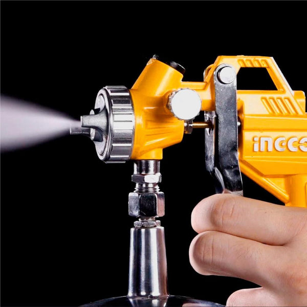 Ingco 5Pc Compessor Air Tool Set Paint Sprayer Blower Wash Tyre Inflating 5M Hose Air Compressors