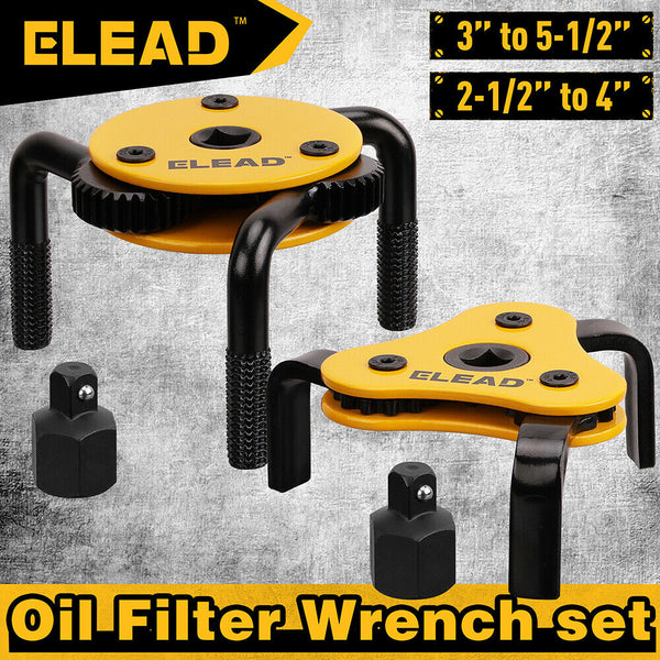 Sedy Elead 2Pcs Oil Filter Wrench Set Change Engine Filters Other Auto Tools & Supplies