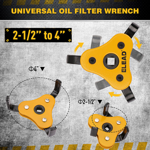 Sedy Elead Oil Filter Wrench Set Adjustable Removal Tool Automotive Use Other Automotive Hand Tools