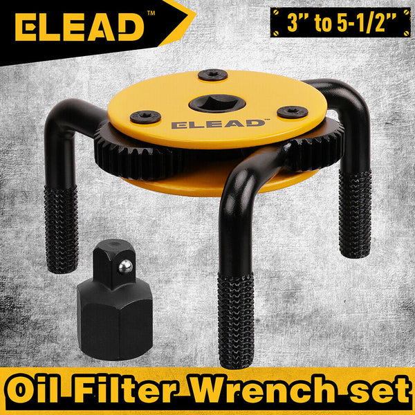 Elead 3" To 5 1/2" Oil Filter Wrench Set Removal Tool Automotive Use Other Auto Tools & Supplies