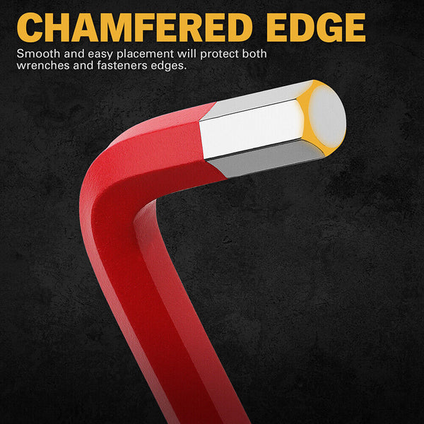 Elead 13Pc Extra Large Hex Key Set Long Allen Wrench Ball End Sae 5/64" 3/4 Wrench Sets