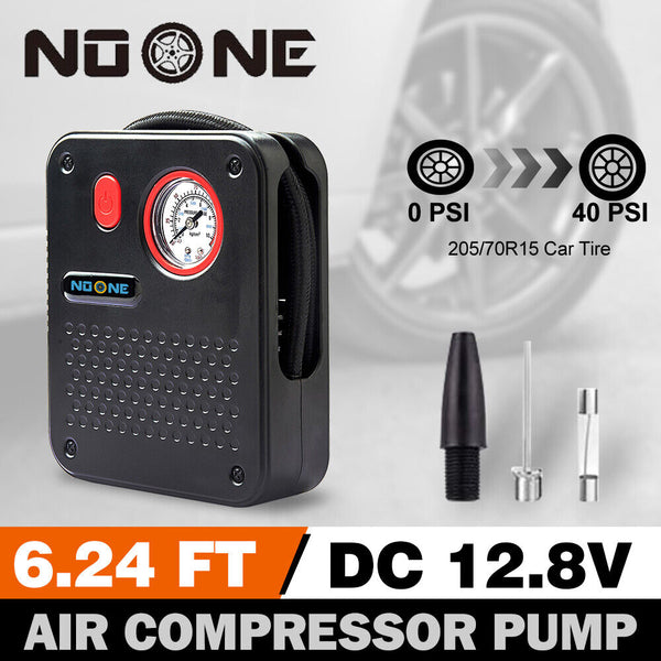 Noone 1.9M Air Compressor Tire Inflator 12V Portable Car Pump 60W Air Compressors