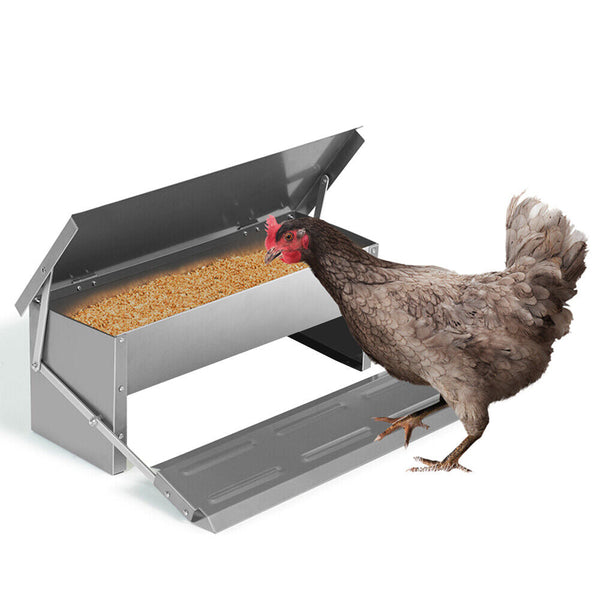 5Kg 7.5L Garden Farm Automatic Food Storage Box Stand Chicken Feeder Poultry Small Animal Supplies