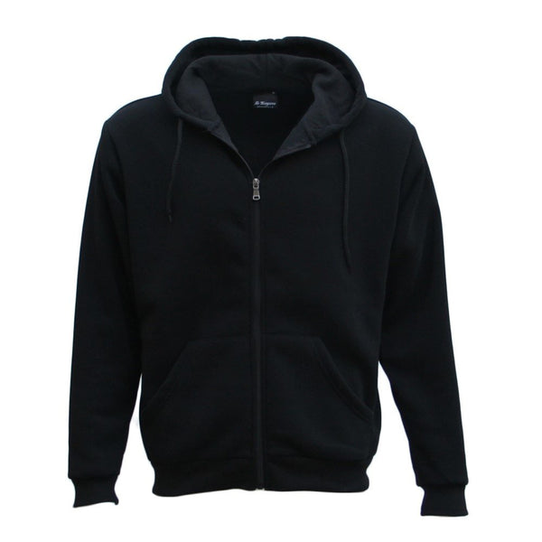 Adult Unisex Zip Plain Fleece Hoodie Hooded Jacket Mens Sweatshirt Jumper Xs 8Xl Black 2Xl Coats Jackets & Vests